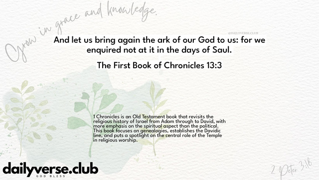 Bible Verse Wallpaper 13:3 from The First Book of Chronicles