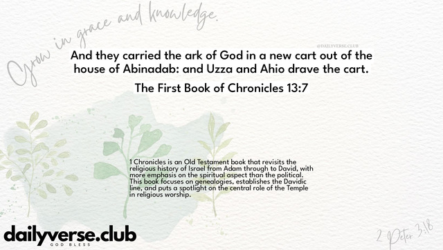 Bible Verse Wallpaper 13:7 from The First Book of Chronicles