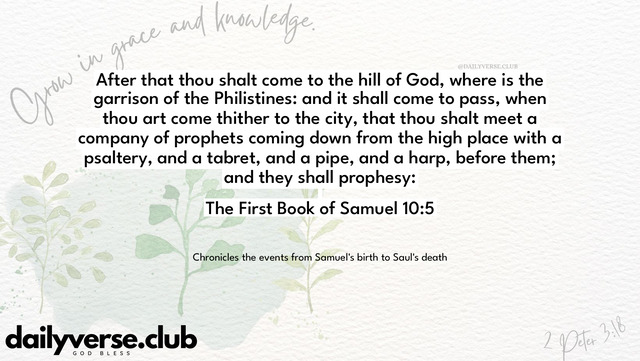 Bible Verse Wallpaper 10:5 from The First Book of Samuel