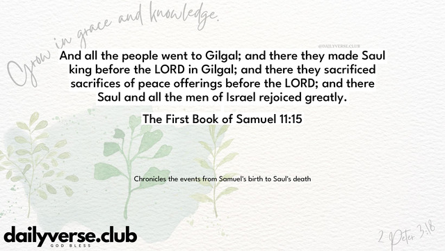 Bible Verse Wallpaper 11:15 from The First Book of Samuel