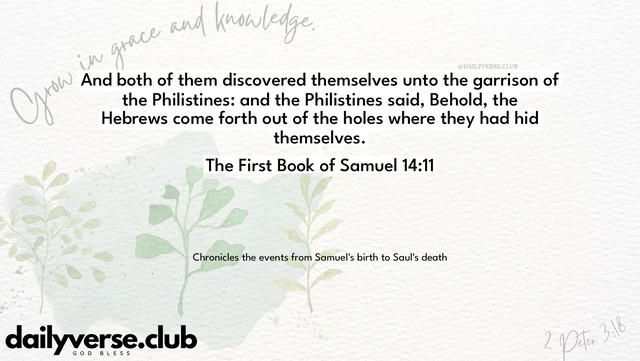 Bible Verse Wallpaper 14:11 from The First Book of Samuel