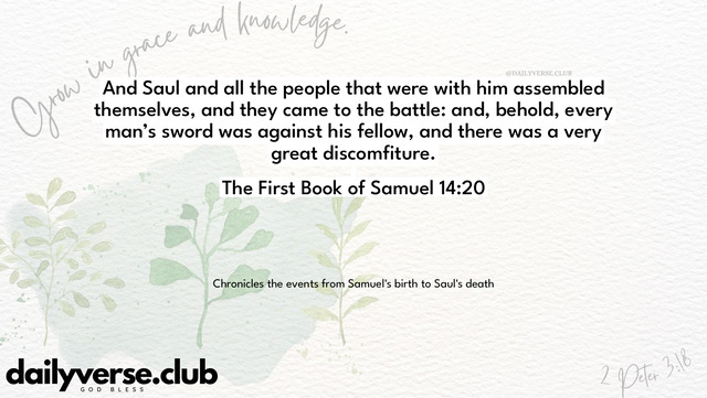 Bible Verse Wallpaper 14:20 from The First Book of Samuel