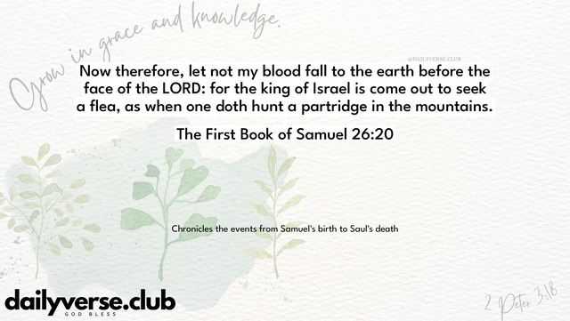 Bible Verse Wallpaper 26:20 from The First Book of Samuel