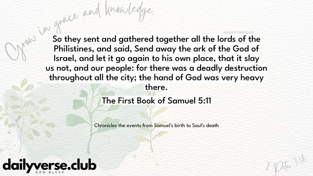 Bible Verse Wallpaper 5:11 from The First Book of Samuel