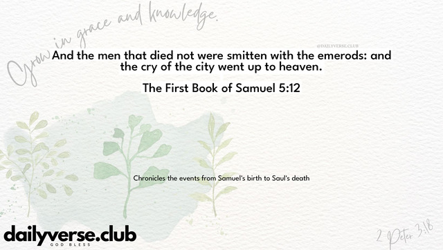 Bible Verse Wallpaper 5:12 from The First Book of Samuel