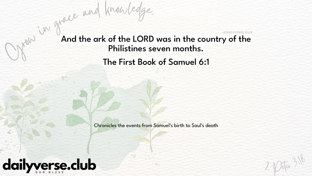 Bible Verse Wallpaper 6:1 from The First Book of Samuel
