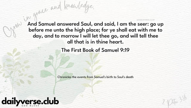 Bible Verse Wallpaper 9:19 from The First Book of Samuel