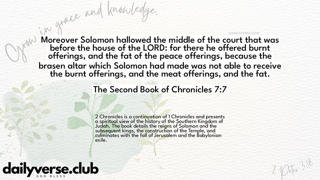 Bible Verse Wallpaper 7:7 from The Second Book of Chronicles