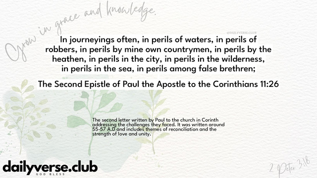 Bible Verse Wallpaper 11:26 from The Second Epistle of Paul the Apostle to the Corinthians