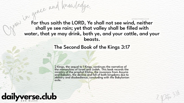 Bible Verse Wallpaper 3:17 from The Second Book of the Kings