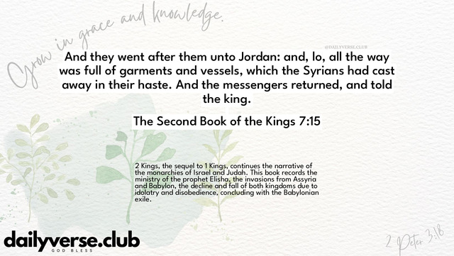 Bible Verse Wallpaper 7:15 from The Second Book of the Kings