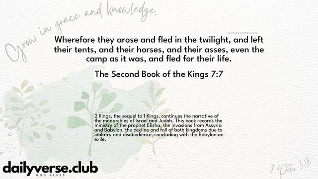 Bible Verse Wallpaper 7:7 from The Second Book of the Kings
