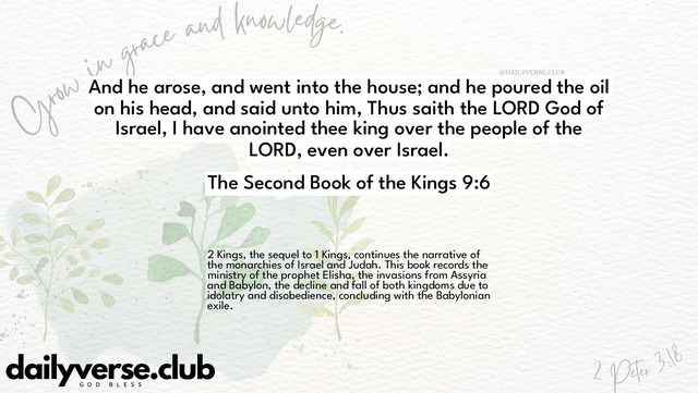 Bible Verse Wallpaper 9:6 from The Second Book of the Kings