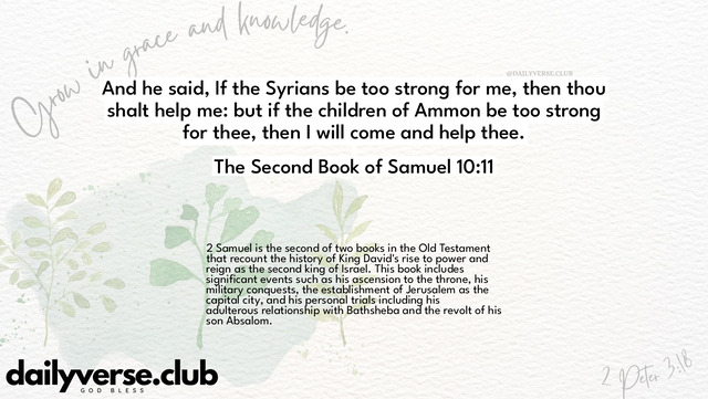 Bible Verse Wallpaper 10:11 from The Second Book of Samuel