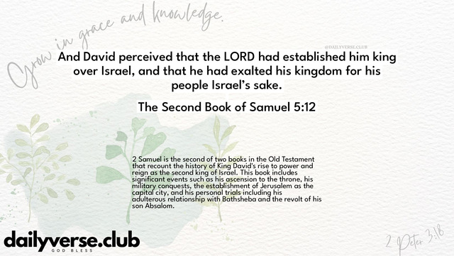 Bible Verse Wallpaper 5:12 from The Second Book of Samuel