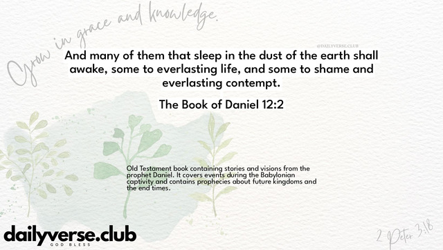 Bible Verse Wallpaper 12:2 from The Book of Daniel
