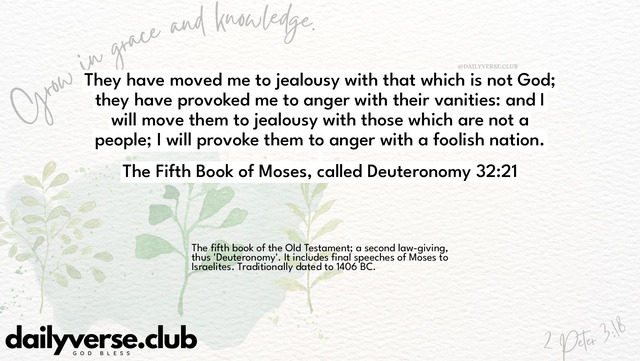 Bible Verse Wallpaper 32:21 from The Fifth Book of Moses, called Deuteronomy