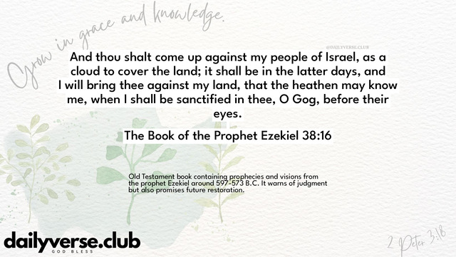 Bible Verse Wallpaper 38:16 from The Book of the Prophet Ezekiel