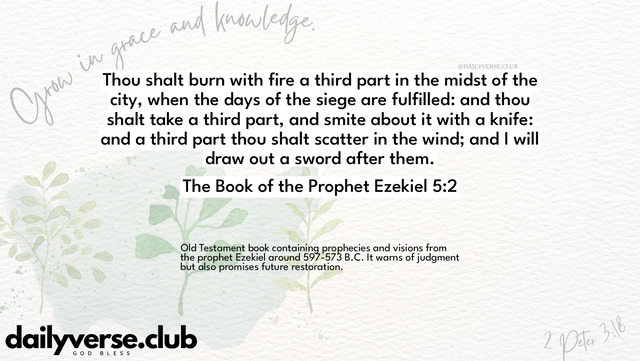Bible Verse Wallpaper 5:2 from The Book of the Prophet Ezekiel