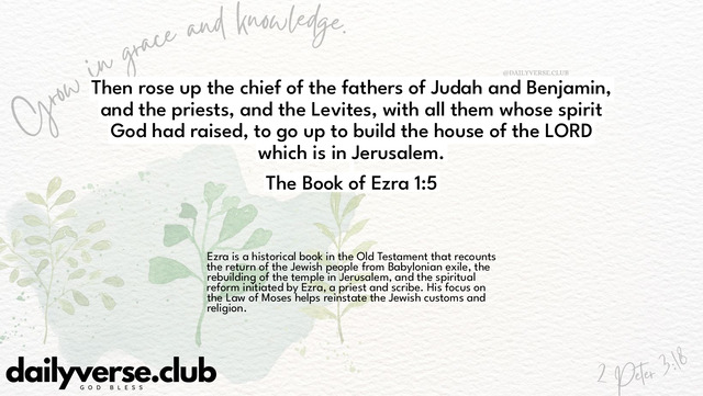 Bible Verse Wallpaper 1:5 from The Book of Ezra