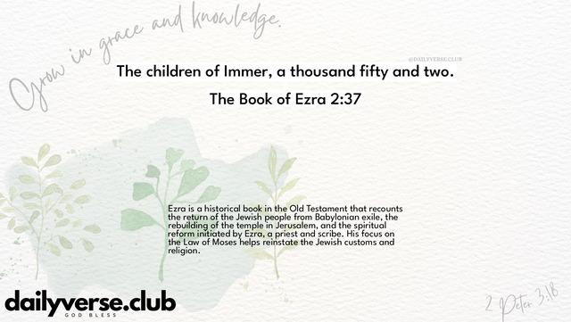 Bible Verse Wallpaper 2:37 from The Book of Ezra