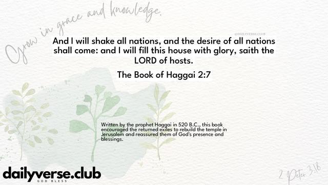 Bible Verse Wallpaper 2:7 from The Book of Haggai