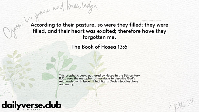 Bible Verse Wallpaper 13:6 from The Book of Hosea