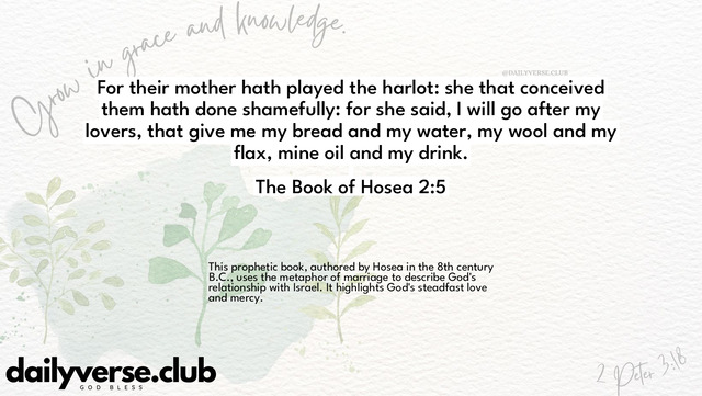 Bible Verse Wallpaper 2:5 from The Book of Hosea