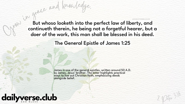 Bible Verse Wallpaper 1:25 from The General Epistle of James