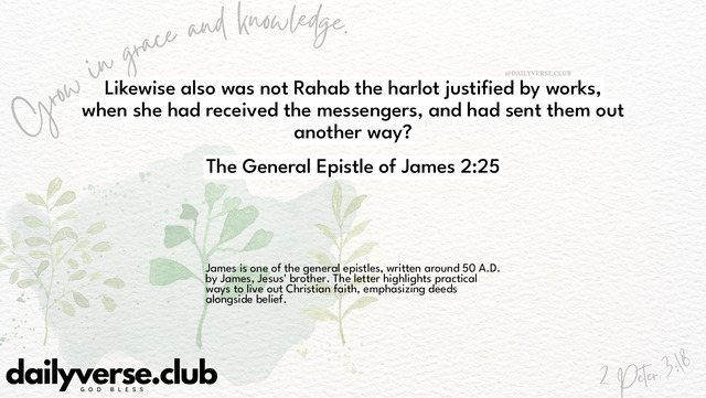 Bible Verse Wallpaper 2:25 from The General Epistle of James