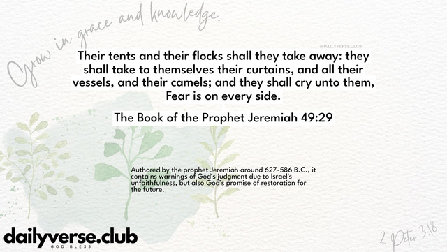 Bible Verse Wallpaper 49:29 from The Book of the Prophet Jeremiah