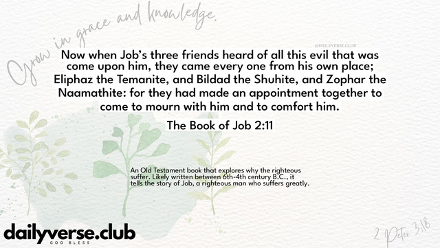 Bible Verse Wallpaper 2:11 from The Book of Job