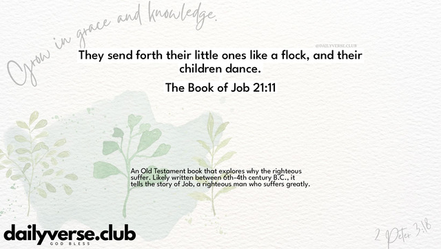 Bible Verse Wallpaper 21:11 from The Book of Job