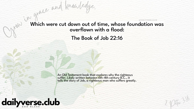 Bible Verse Wallpaper 22:16 from The Book of Job