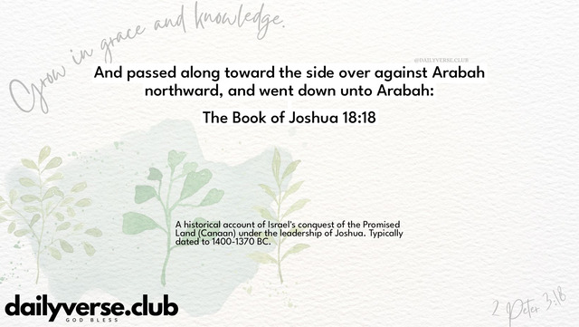 Bible Verse Wallpaper 18:18 from The Book of Joshua