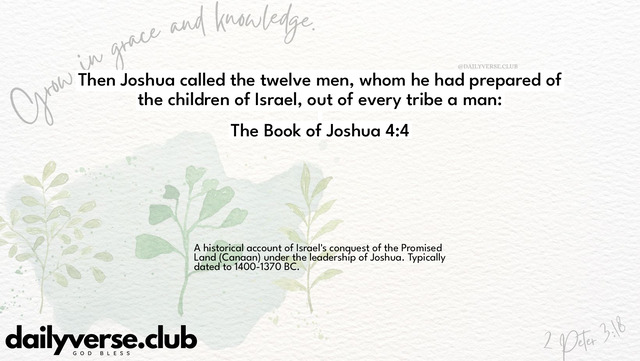 Bible Verse Wallpaper 4:4 from The Book of Joshua