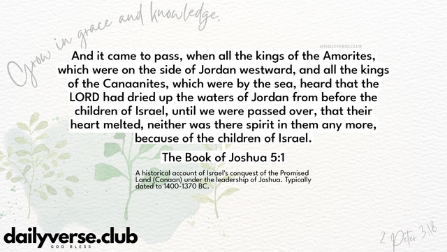 Bible Verse Wallpaper 5:1 from The Book of Joshua