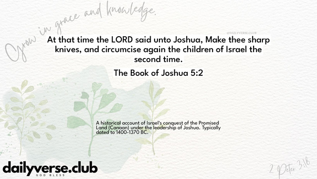 Bible Verse Wallpaper 5:2 from The Book of Joshua