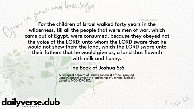 Bible Verse Wallpaper 5:6 from The Book of Joshua