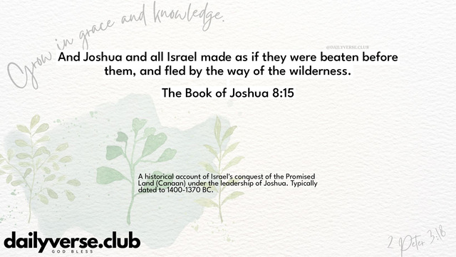 Bible Verse Wallpaper 8:15 from The Book of Joshua