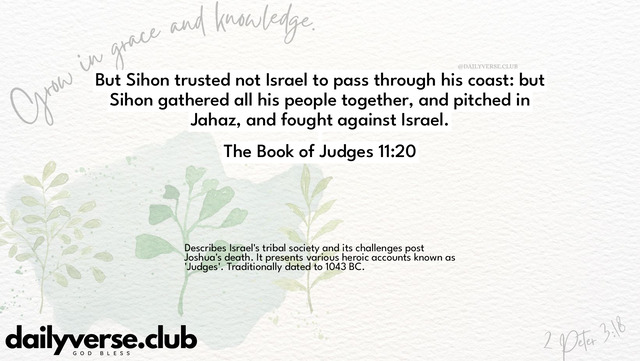 Bible Verse Wallpaper 11:20 from The Book of Judges