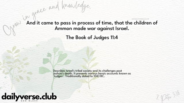 Bible Verse Wallpaper 11:4 from The Book of Judges