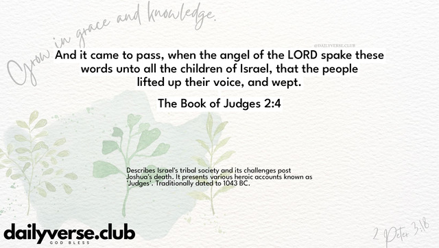 Bible Verse Wallpaper 2:4 from The Book of Judges
