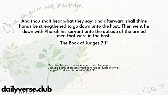 Bible Verse Wallpaper 7:11 from The Book of Judges