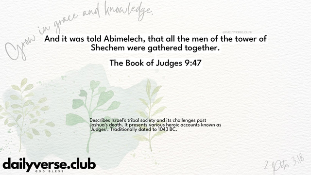 Bible Verse Wallpaper 9:47 from The Book of Judges