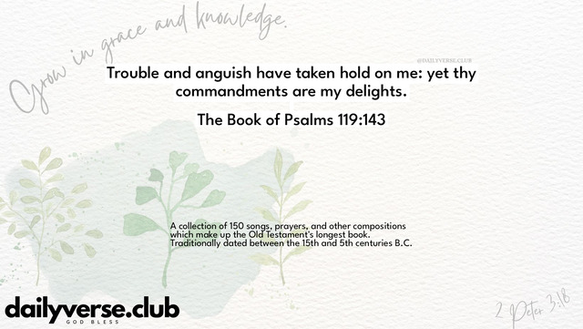 Bible Verse Wallpaper 119:143 from The Book of Psalms