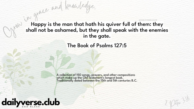 Bible Verse Wallpaper 127:5 from The Book of Psalms
