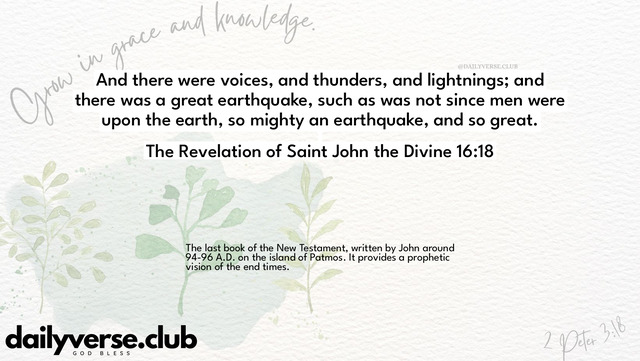 Bible Verse Wallpaper 16:18 from The Revelation of Saint John the Divine
