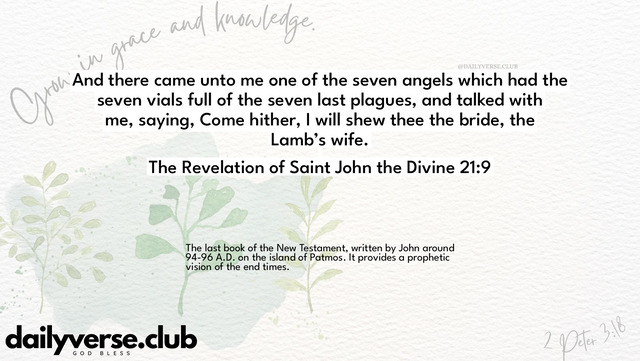 Bible Verse Wallpaper 21:9 from The Revelation of Saint John the Divine