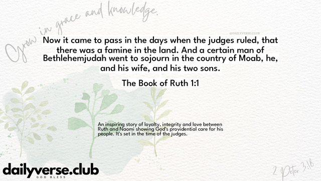 Bible Verse Wallpaper 1:1 from The Book of Ruth